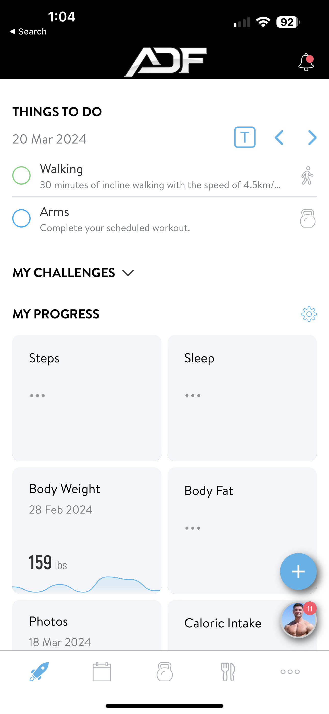 ADF Fitness - Online Personal Training Gym App
